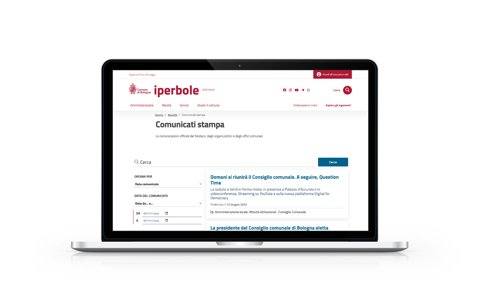Comune di Bologna – Comunicati Stampa
